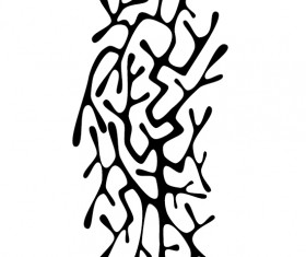 Creative tattoo ornament material vector 06