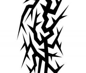 Creative tattoo ornament material vector 08