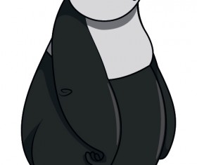 Cute cartoon panda desgin vector 04