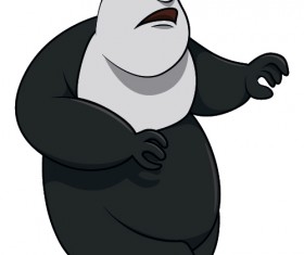 Cute cartoon panda desgin vector 06