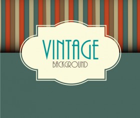Cute vintage background vectors design 01