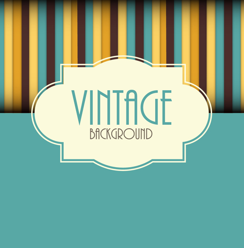 Cute vintage background vectors design 02