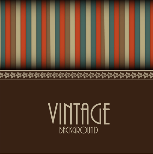 Cute vintage background vectors design 03