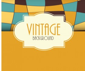 Cute vintage background vectors design 04