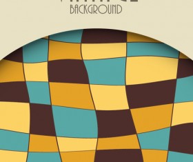 Cute vintage background vectors design 08