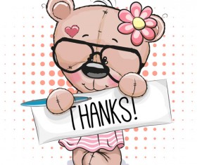 Design cute baby cards vectors set 13