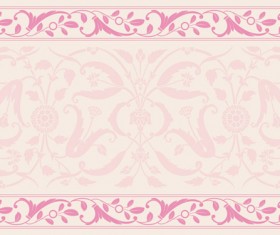 Elegant ornament floral borders seamless vector 04