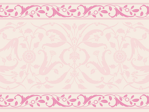 Elegant ornament floral borders seamless vector 04