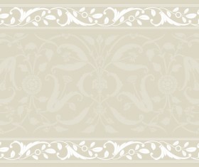 Elegant ornament floral borders seamless vector 05