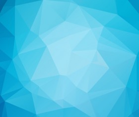 Embossment triangular blue background vector 02