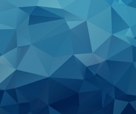 Embossment triangular blue background vector 05
