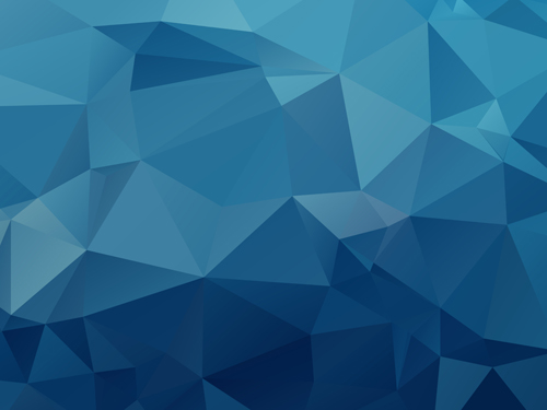 Embossment triangular blue background vector 05