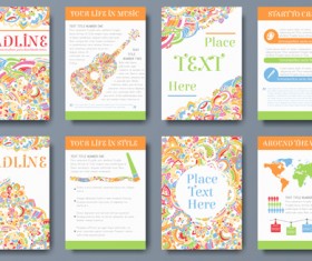 Exquisite greeting card design elements vector 01