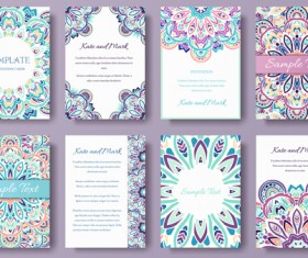 Exquisite greeting card design elements vector 02