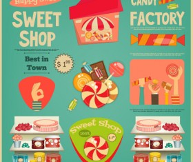 Food sale sticker with logos vectors 01