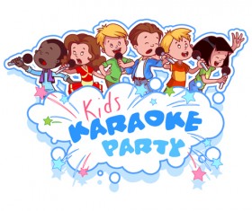 Lovely kids children cartoon graphics vector set 19