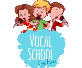 Lovely kids children cartoon graphics vector set 22