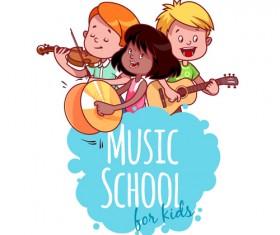 Lovely kids children cartoon graphics vector set 23