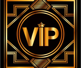 Luxury golden VIP background vectors 03