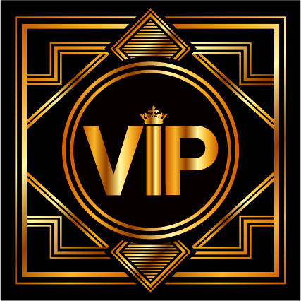 Luxury golden VIP background vectors 03