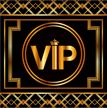 Luxury golden VIP background vectors 07