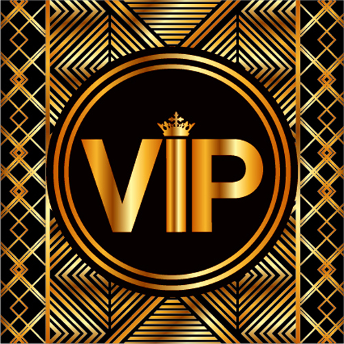 Luxury golden VIP background vectors 10