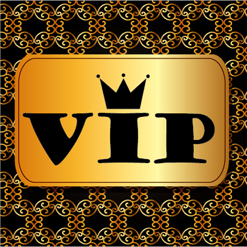 Luxury golden VIP background vectors 15