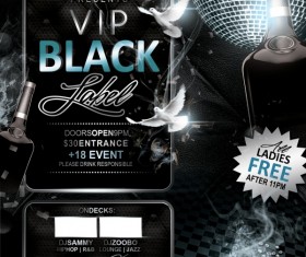 Luxury party flyer psd template 01