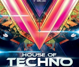 Luxury party flyer psd template 03