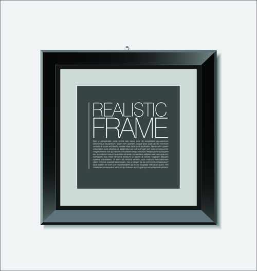 Modern photo frame shiny vector set 01