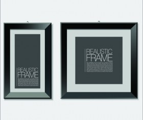 Modern photo frame shiny vector set 05