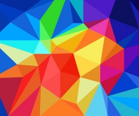 Multicolor geometric shapes design vector background