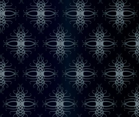 Ornate damask seamless pattern vectors material 01