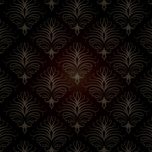 Ornate damask seamless pattern vectors material 05