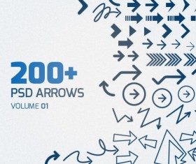 PSD arrows material graphics