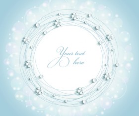 Paper flower background vector material 02