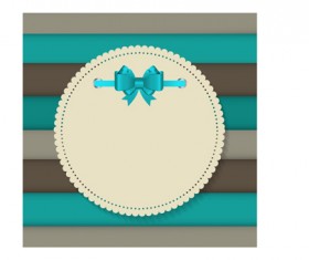 Paper lace card vector material 01