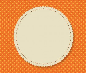 Paper lace card vector material 02