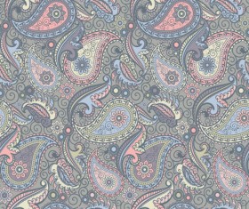 Pattern paisley seamless vector material 02