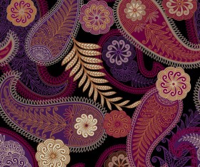 Pattern paisley seamless vector material 05