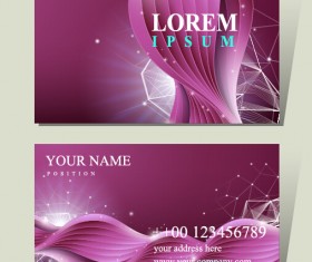 Purple corporate card vector material