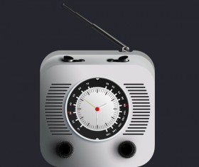 Realistic radio icon material
