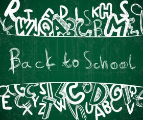 School chalk hand drawing elements vectors material 02