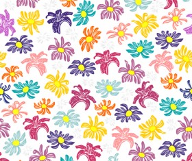 Seamless floral pattern beautiful vector material 01