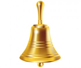 Shining gold bell iocn vecto