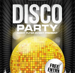 Summer disco night party flyer 02