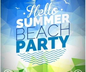 Summer disco night party flyer 03