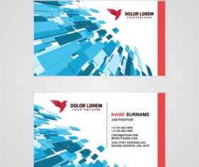 Template company business cards set vector 03