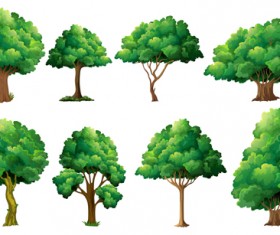 Various Dead Trees Vector Material Set Free Download