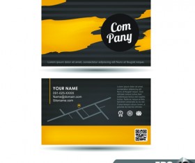 Vector business card company design template 02